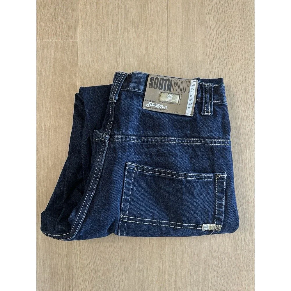 Vintage Southpole Jeans Mens 30x30 Baggy Denim Y2K Hip Hop Streetwear - Picture 3 of 13